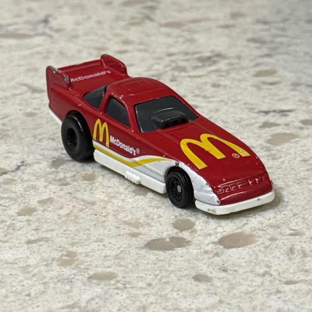 Hot Wheels McDonalds Happy Meal 1993 Diecast Funny Car Red Fast Food Racing